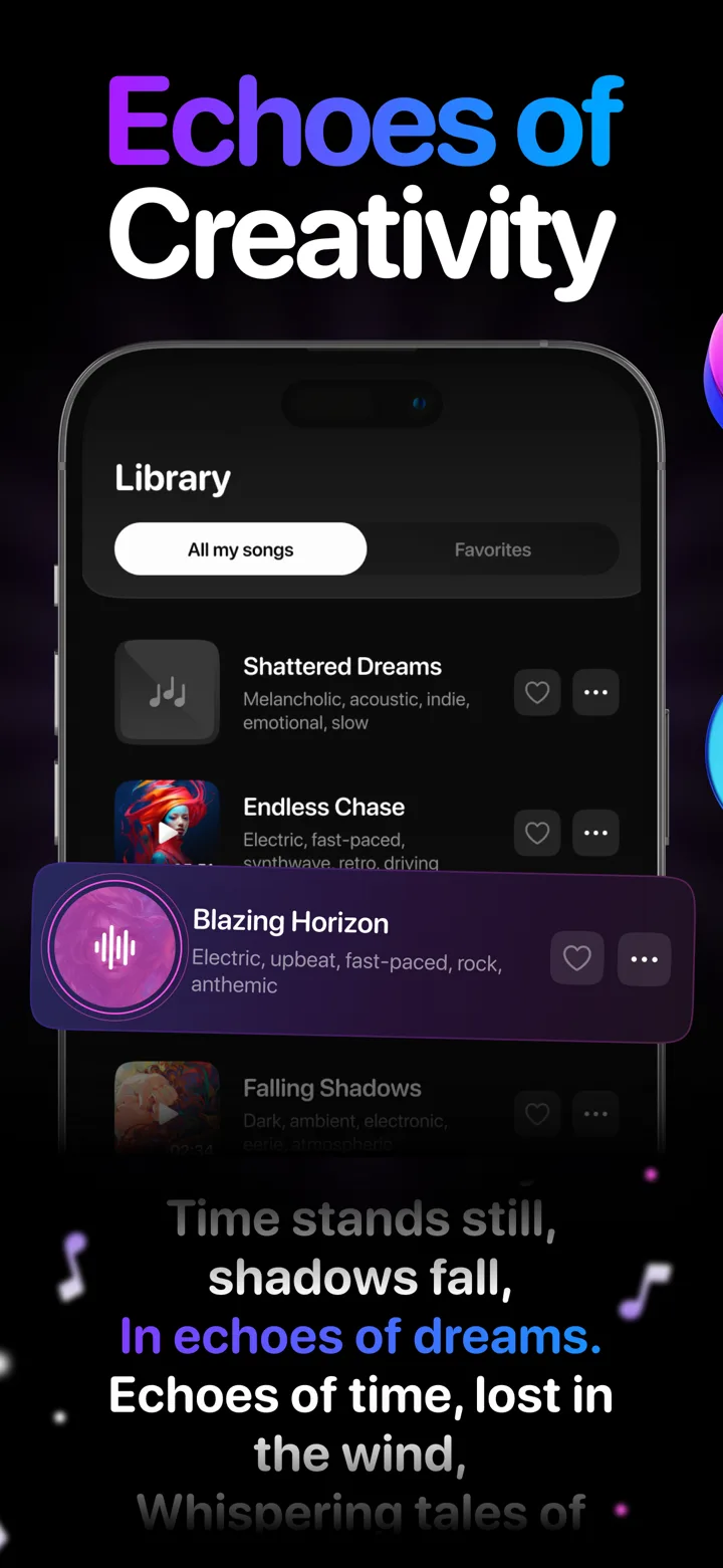 Song library and lyrics